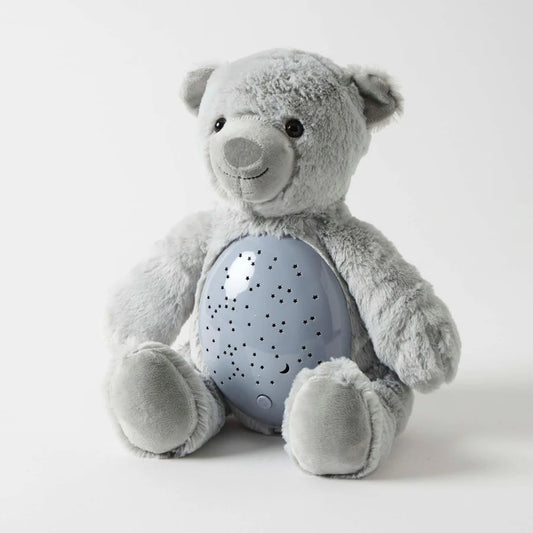 Jiggle & Giggle - Grey Bear Plush Night Light