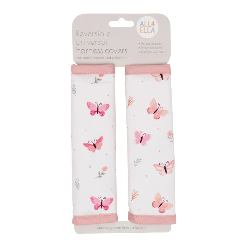 All4Ella - Harness Covers - Sweet Butterfly