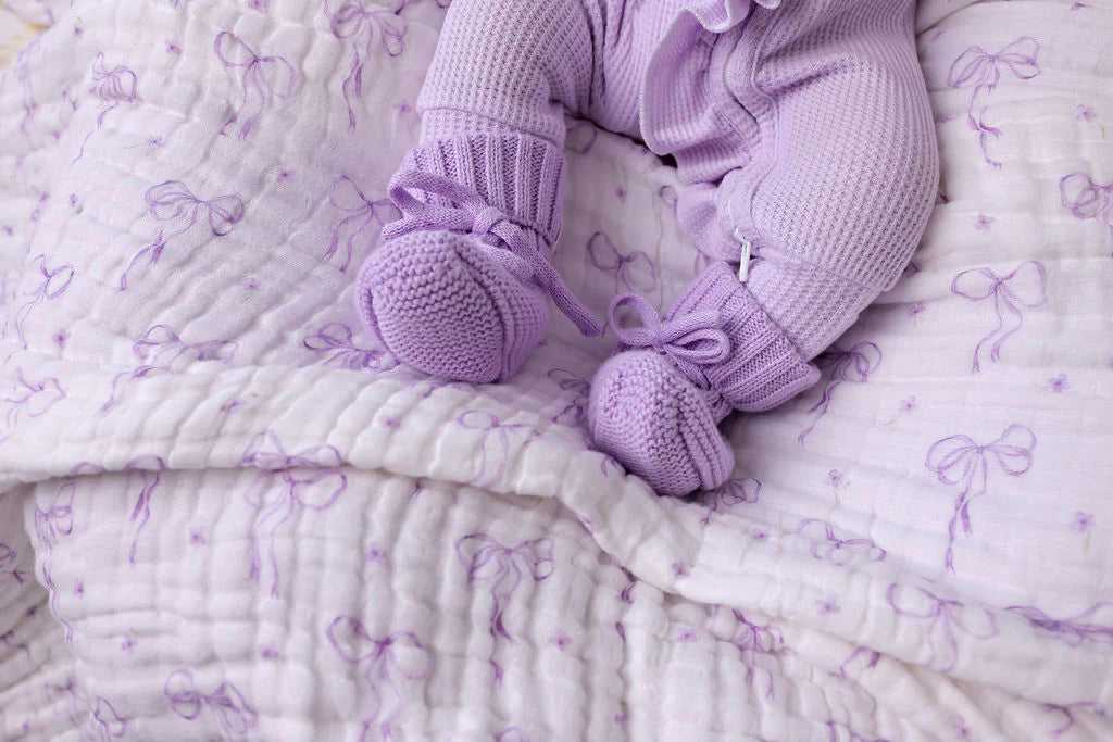 Confetti Kidz - Lilac Waffle Zipsuit