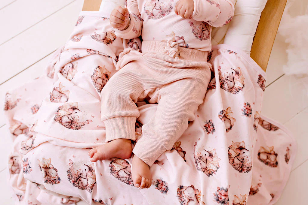 Frilly Slouch Pants - Rose