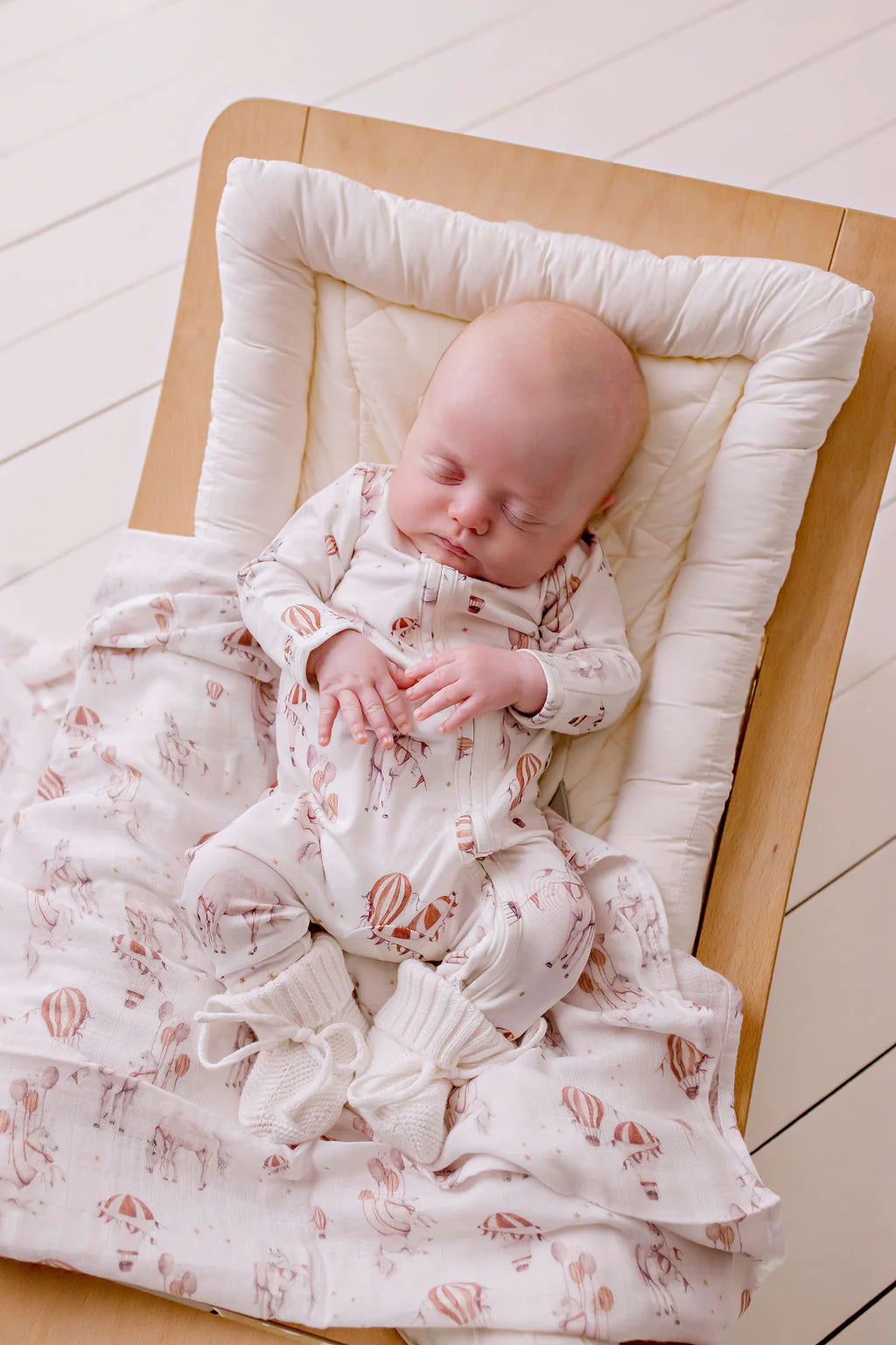 Confetti Kidz - Sky Stallions Bamboo Zipsuit