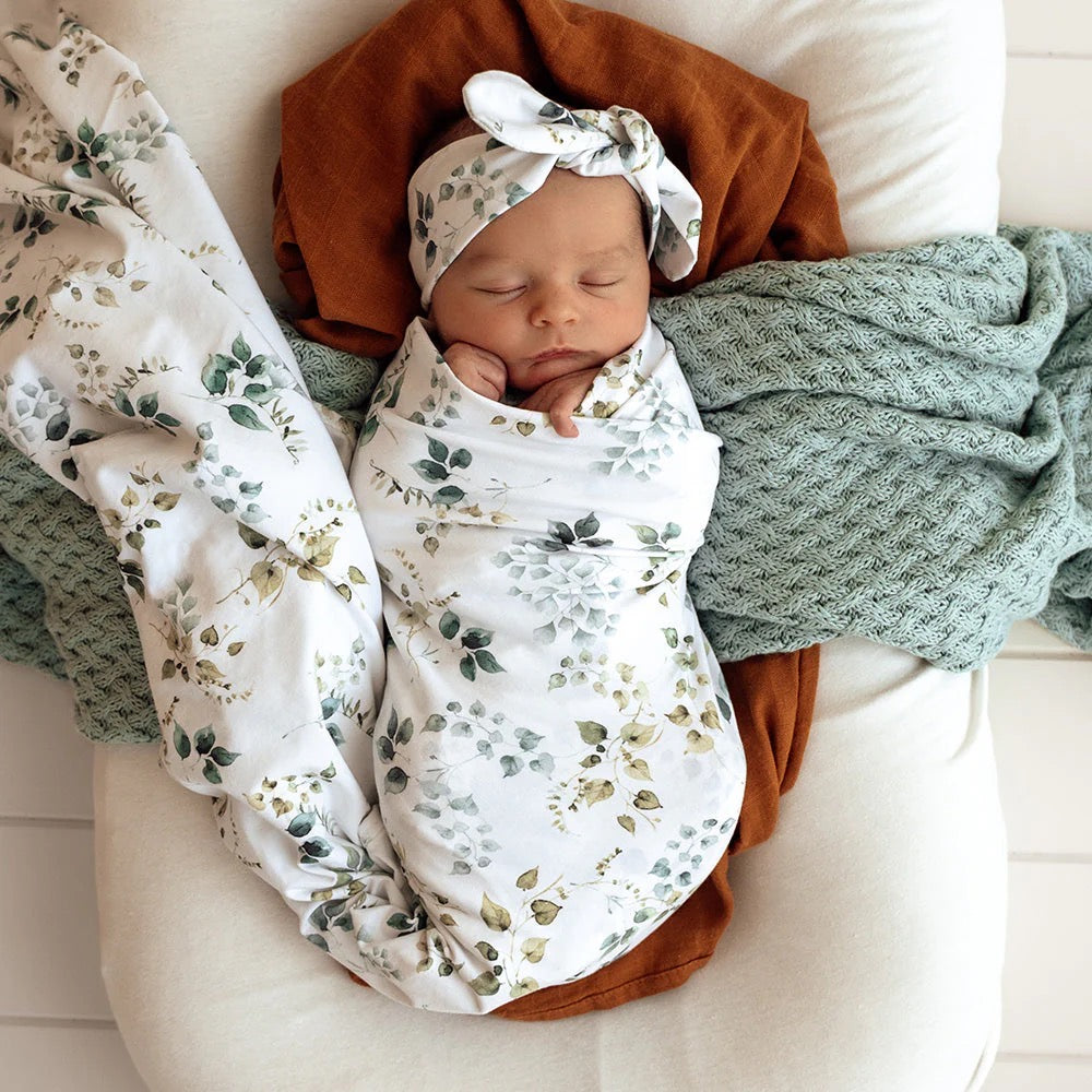 Eden Jersey Wrap & Topknot Set