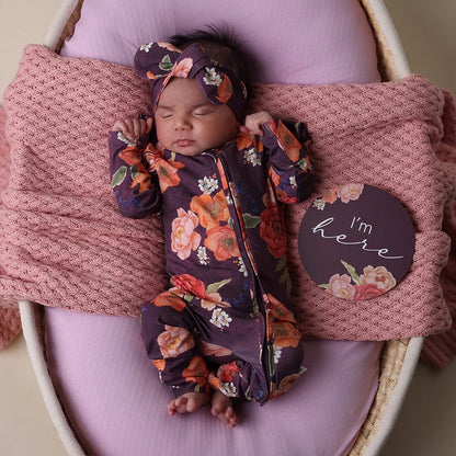 Sienna Snugglesuit Convertible Romper with Frill Sleeve