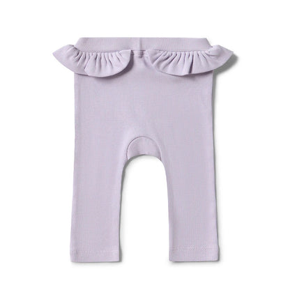 Lavender Organic Pant With Frill