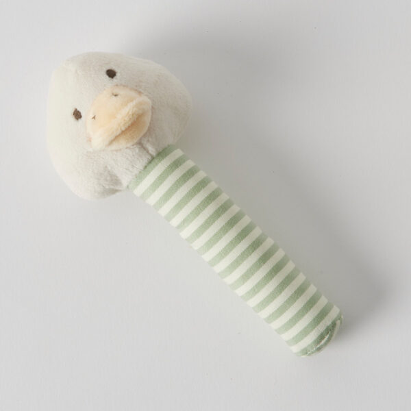 Jiggle & Giggle - Stripe Duck Rattle