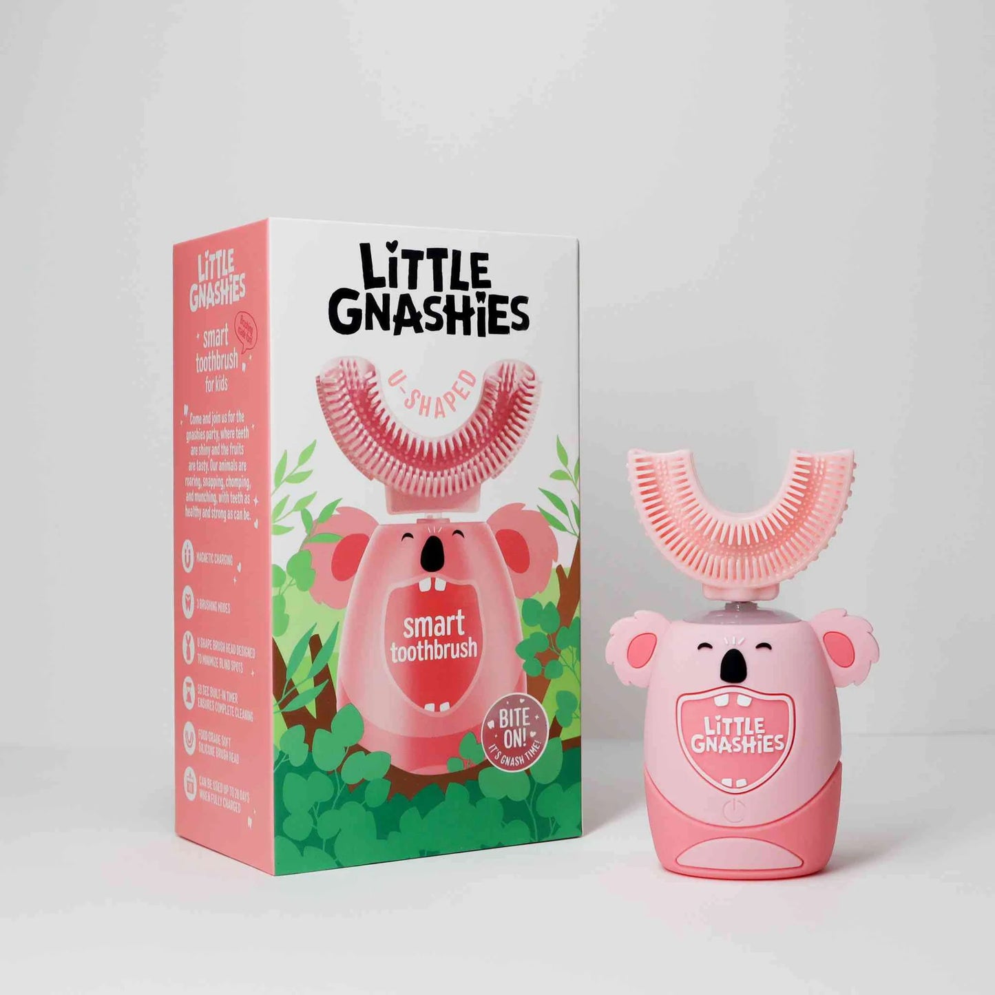 Little Gnashies - U Shaped Electric Toothbrush - Pink