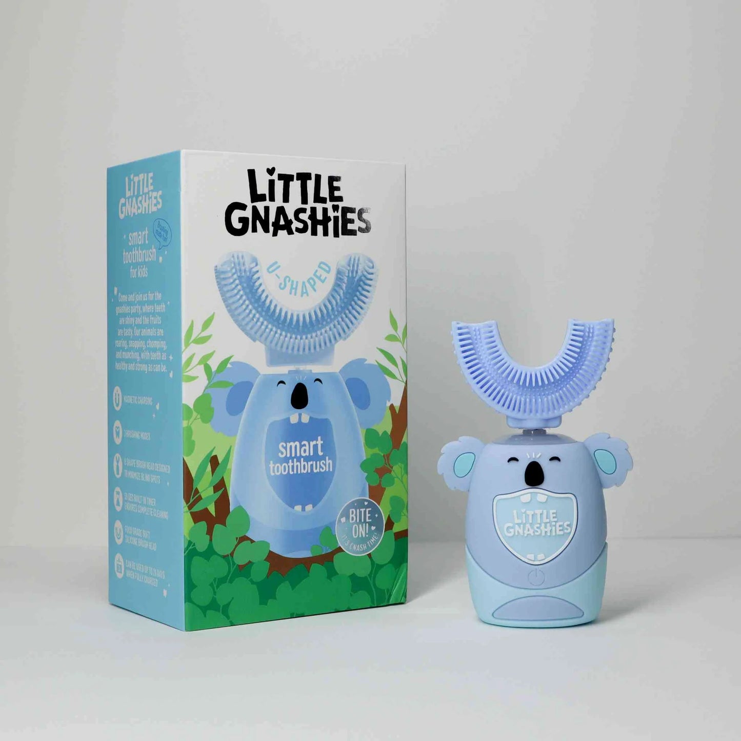 Little Gnashies - U Shaped Electric Toothbrush - Blue