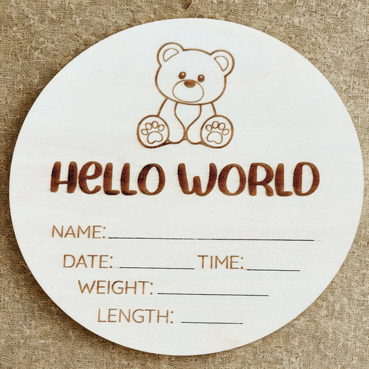 Timber Tinkers - Hello World Teddy Bear