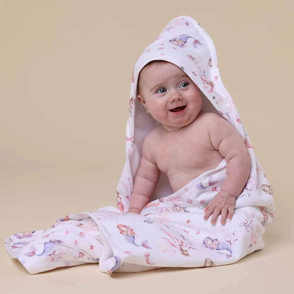 Snuggle Hunny - Mermaid Organic Hooded Baby Towel