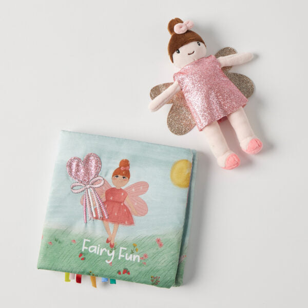 Jiggle & Giggle - Fairy Fun Activity Fabric Book & Toy Set