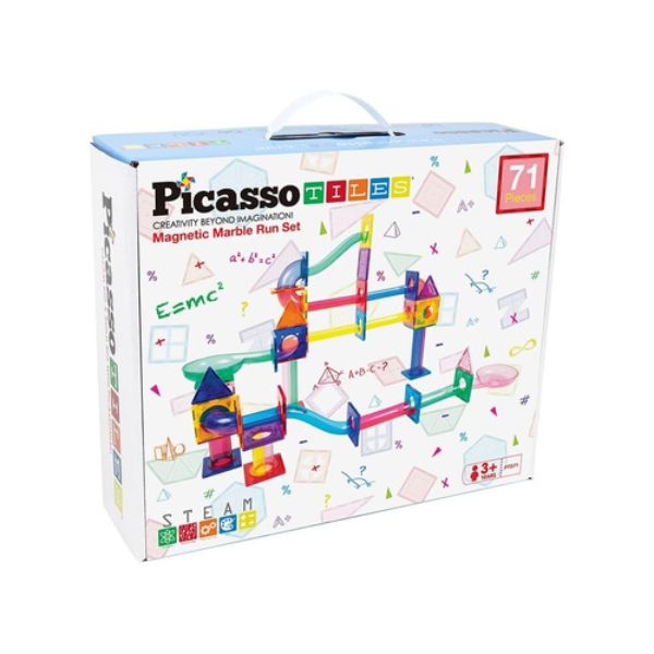 71pc Marble Run Magnetic Tile - Picasso Tile