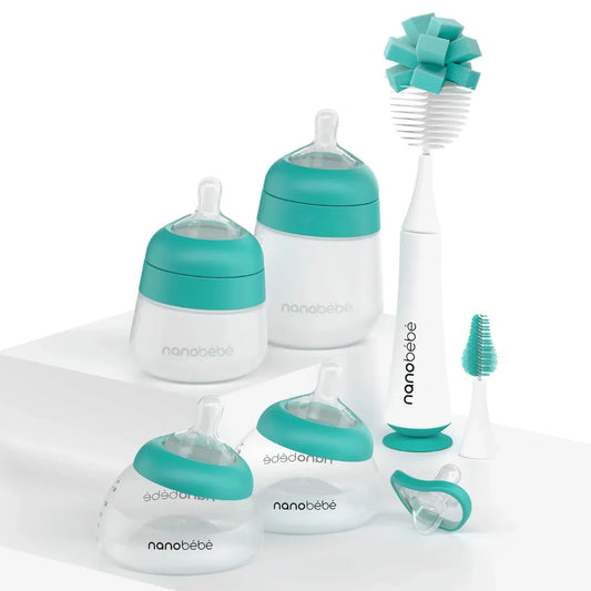 Nanobebe Early Essential Feeding Set - Teal