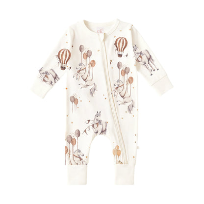 Confetti Kidz - Sky Stallions Bamboo Zipsuit