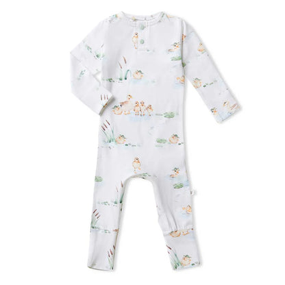 Snuggle Hunny - Duck Pond Organic Growsuit