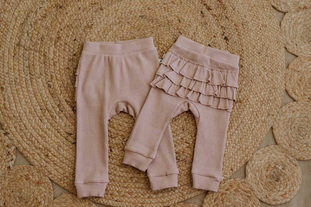 Bump Pink Ruffle Pants