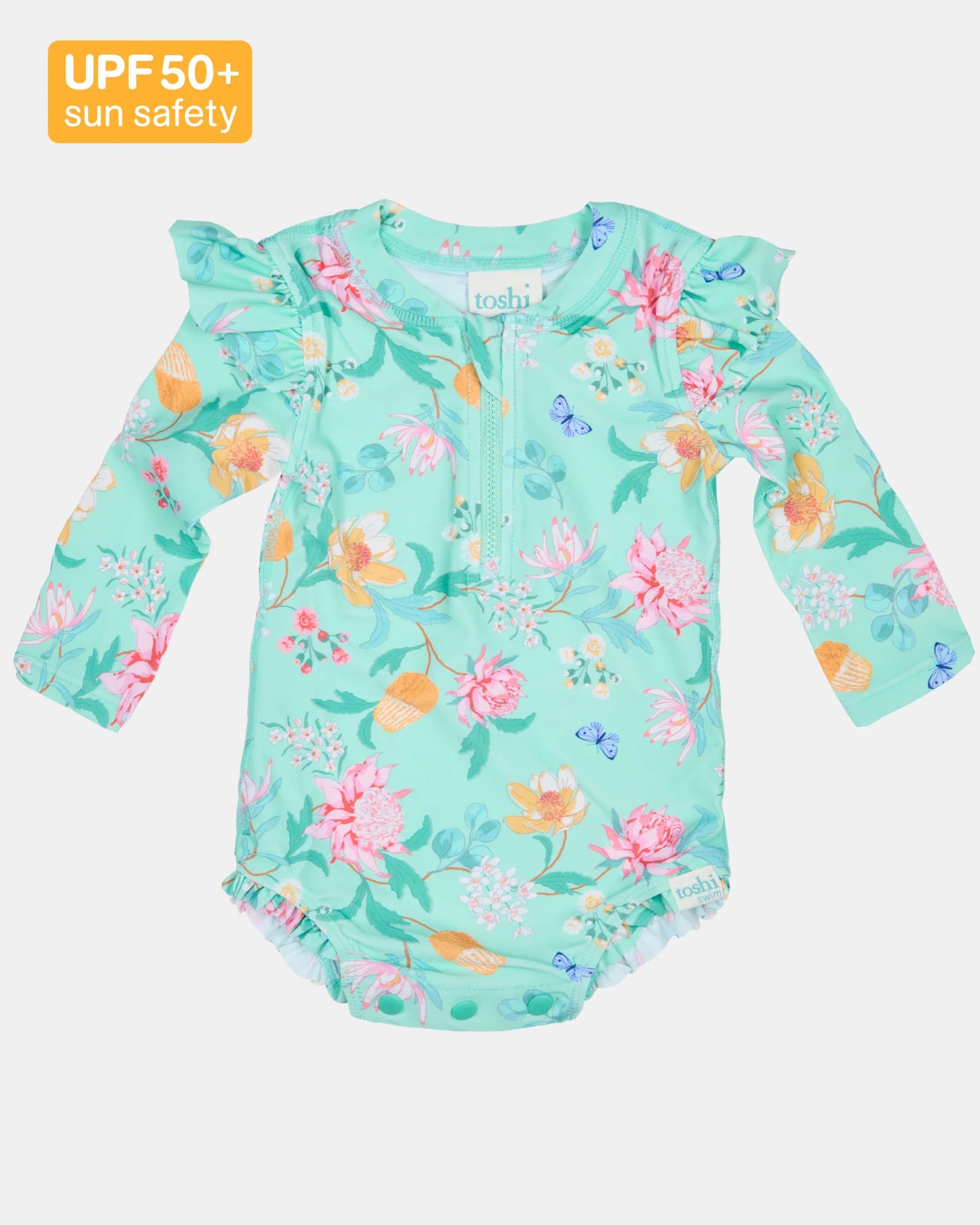 Toshi - Swim Onesie Long Sleeve Ripple