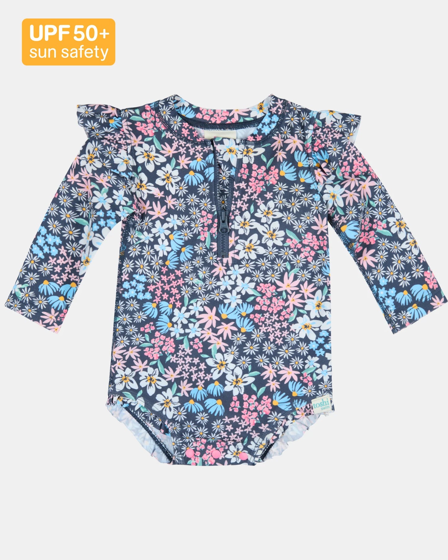 Toshi - Swim Onesie Long Sleeve Ripple