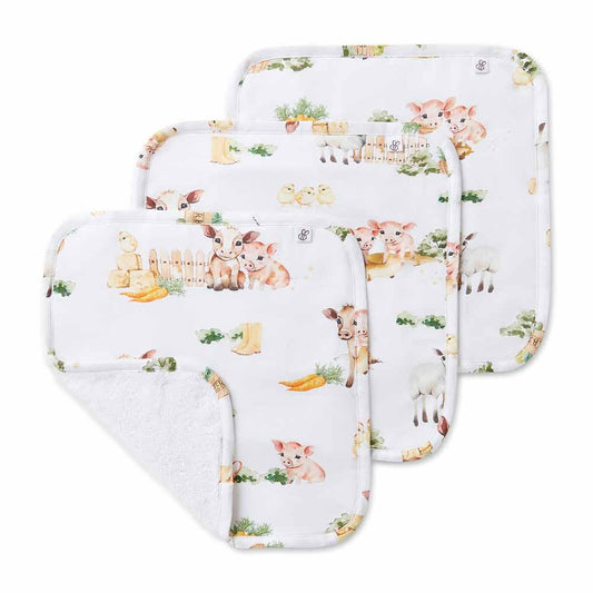 Snuggle Hunny - Farm Organic Wash Cloths - 3 Pack