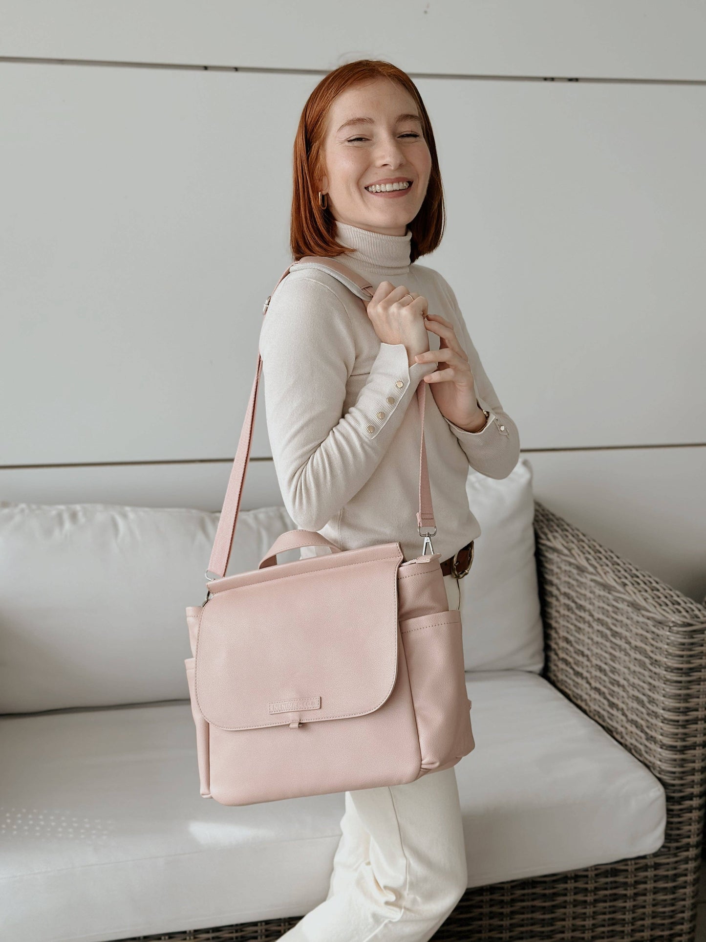 MIREM By Nenina & Co Pale Pink Maternal Bag + Gift Changer