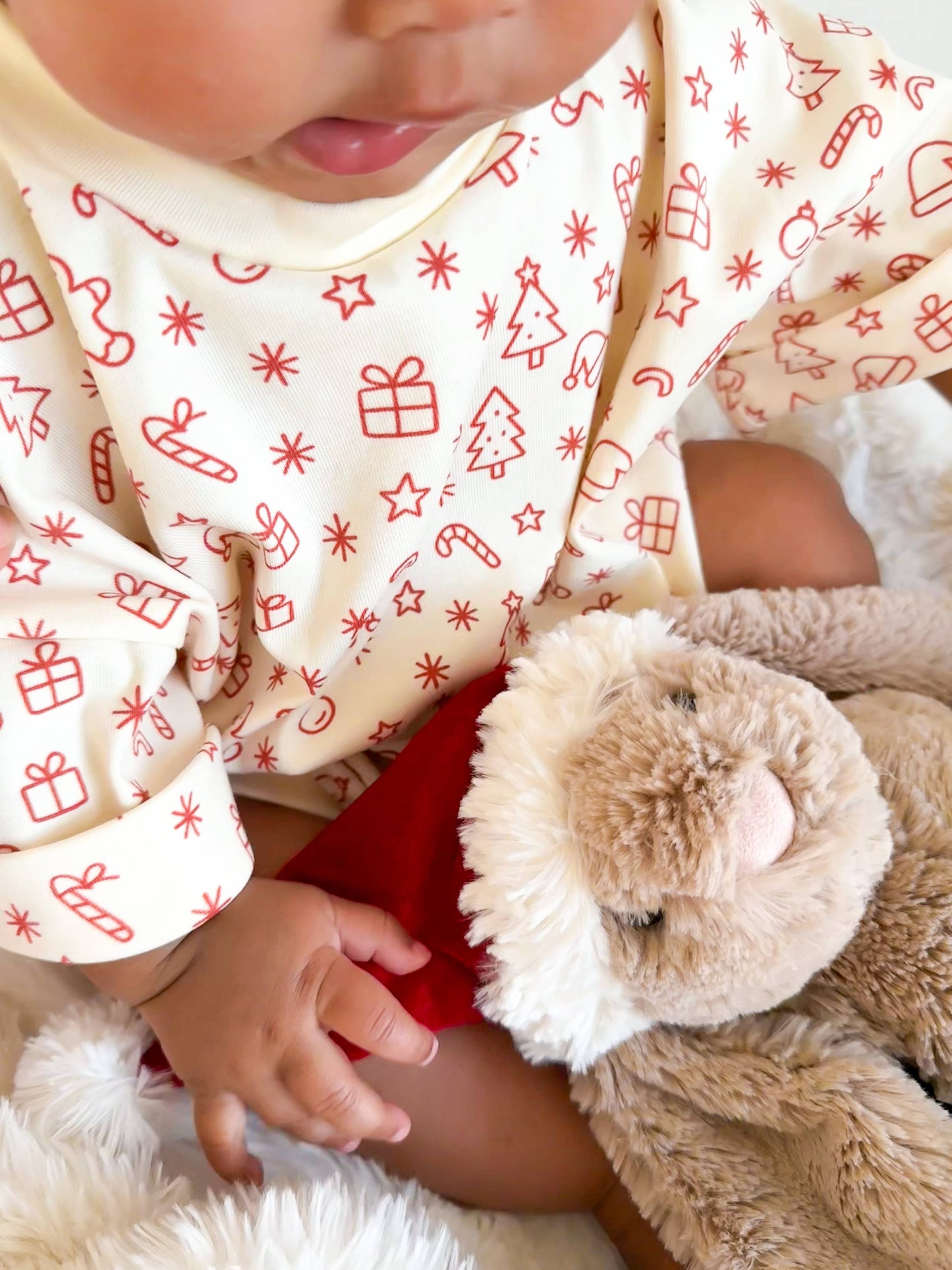 Petite + Co - CHRISTMAS PRINT | T-SHIRT ROMPER