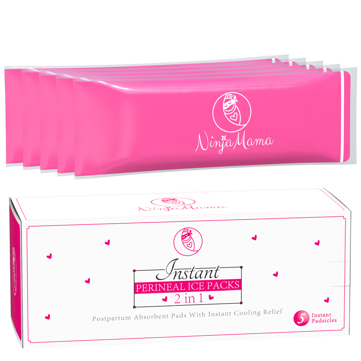 Ninja Mama - Ninja Mama Instant Perineal Ice Packs - Pack of 5