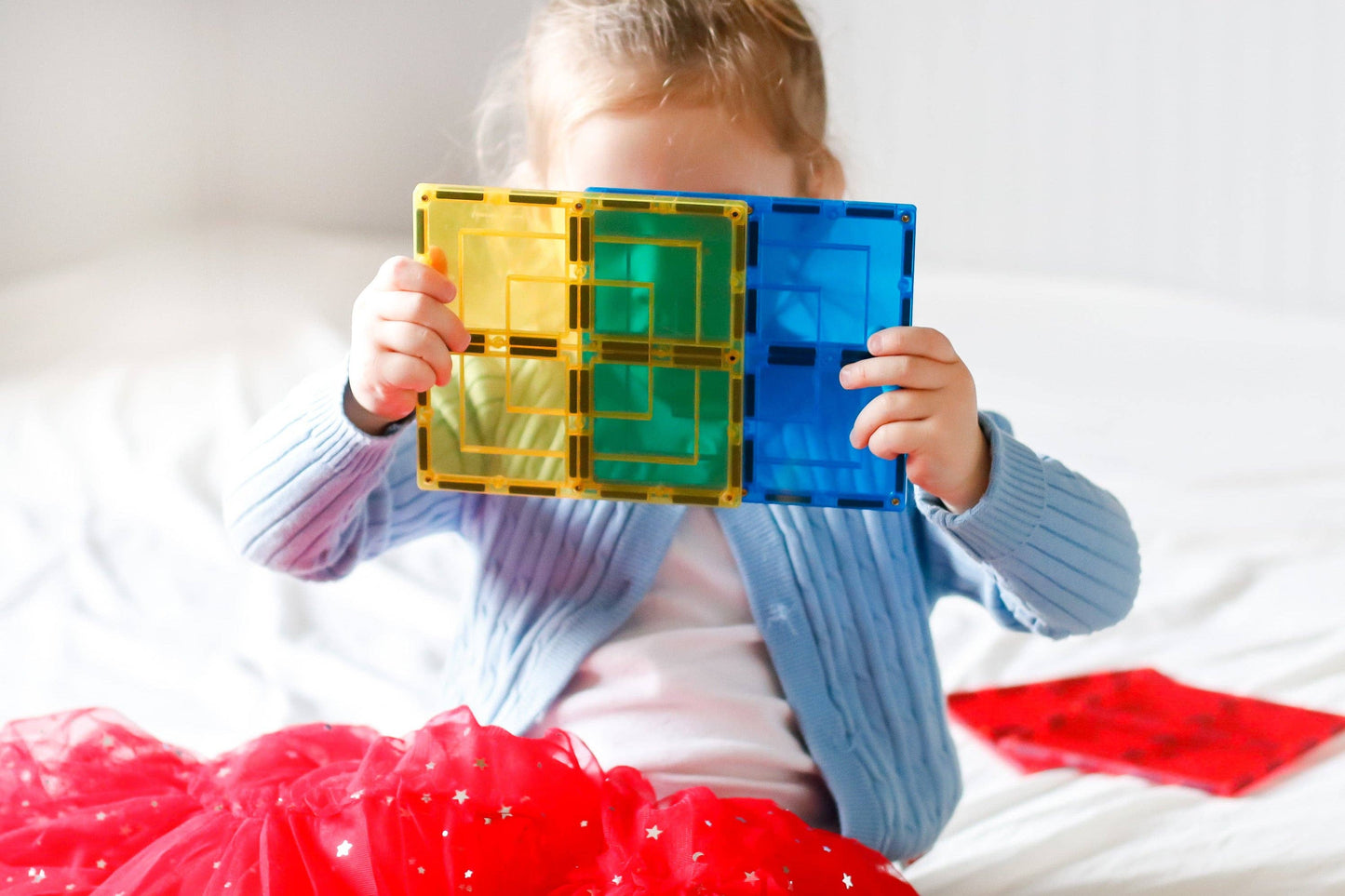 Learn and Grow Toys - Learn & Grow Magnetic Tiles - Large Square Pack (8 Piece)
