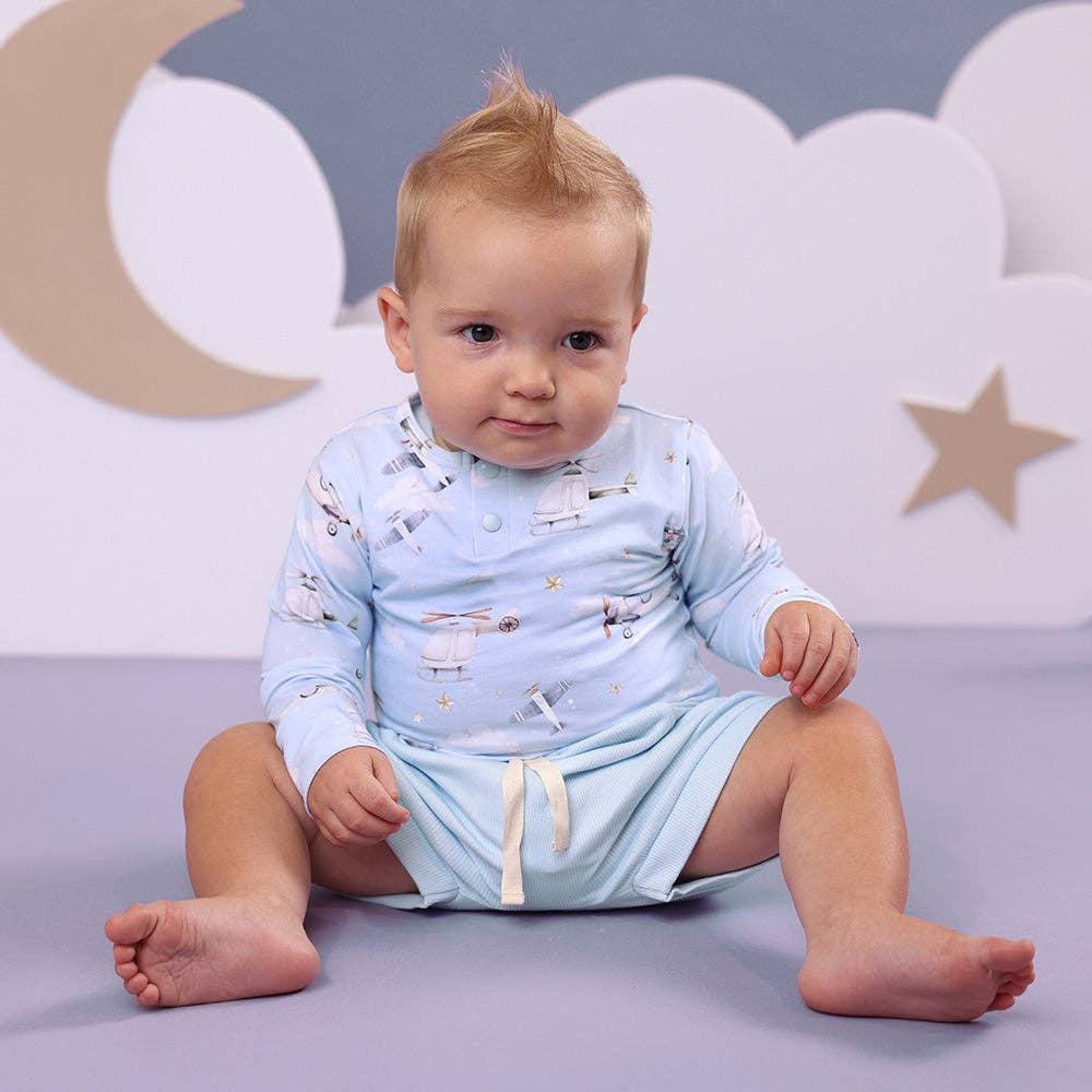 Snuggle Hunny - Taking Flight Long Sleeve Organic Bodysuit