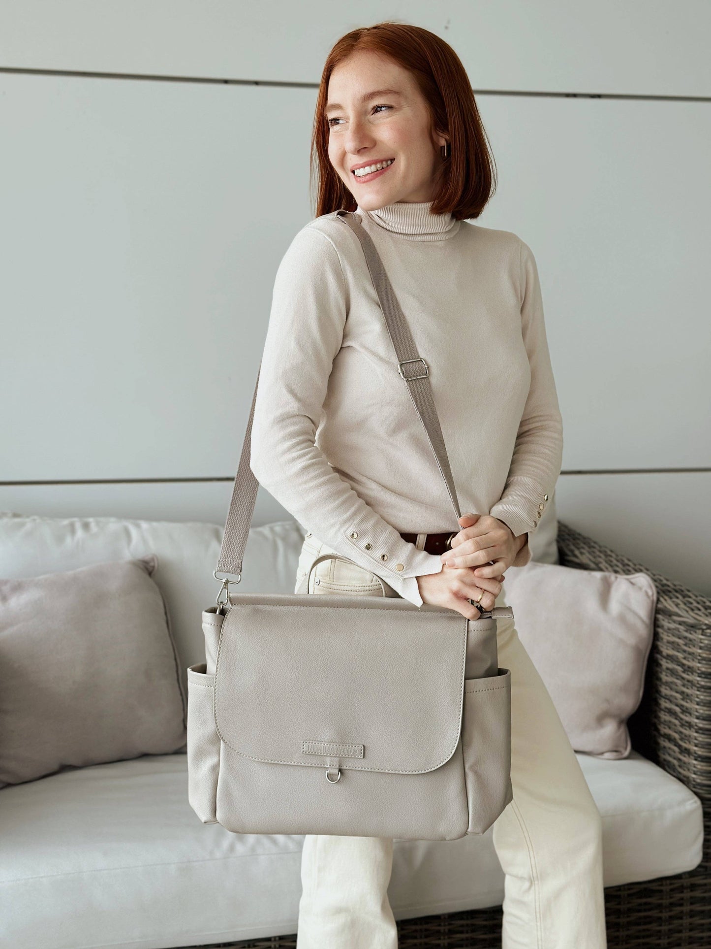 MIREM By Nenina & Co Gray Maternal Bag + Gift Changer