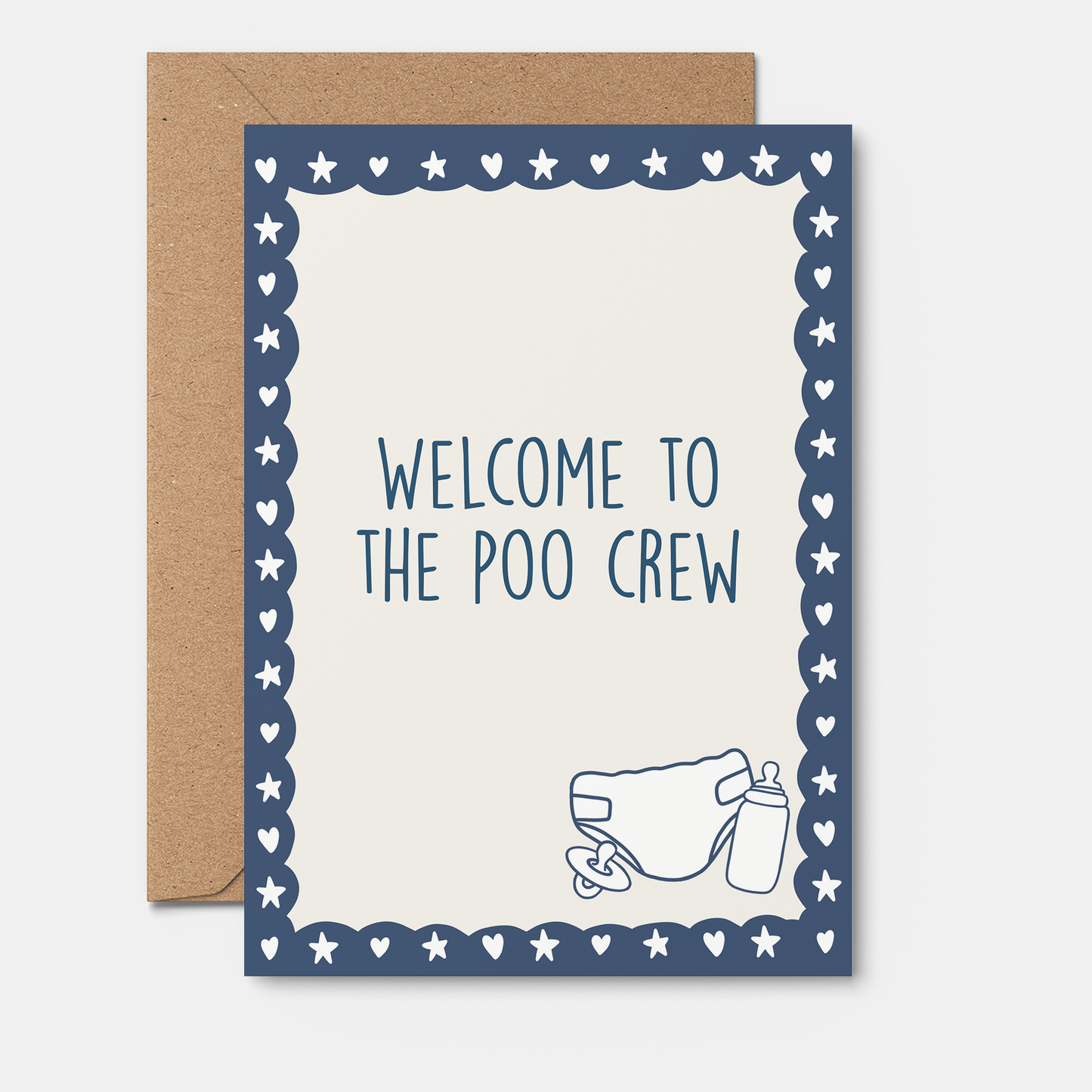 From Rosalie - Poo Crew | Newborn Card | Baby Shower Card | Card For Baby