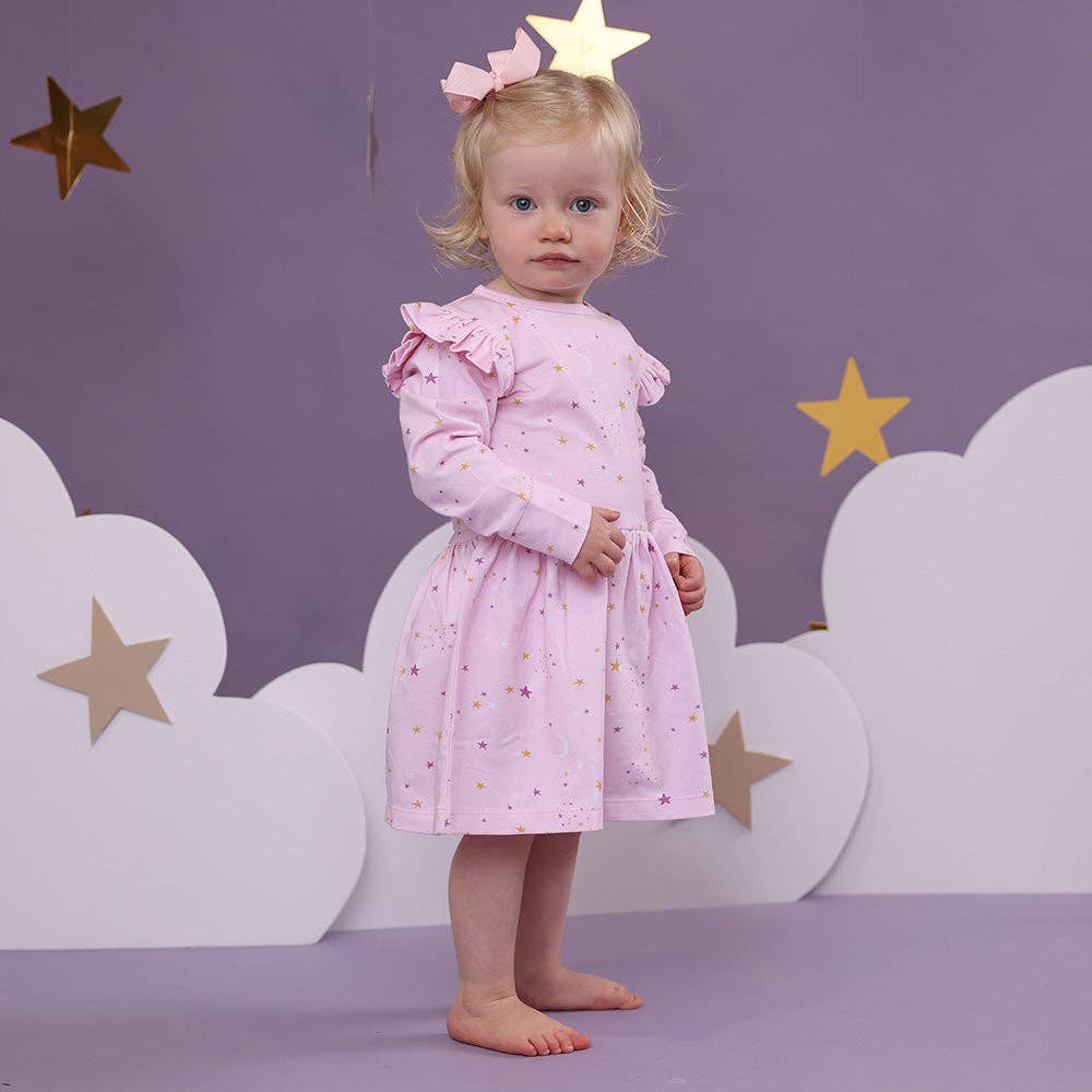 Snuggle Hunny - Twinkle Long Sleeve Organic Dress