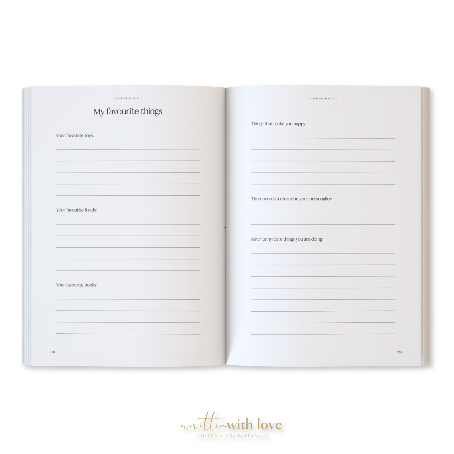 Written With Love - Baby Memory Book - Pregnancy to 5 Years - Sage Green - Boxed