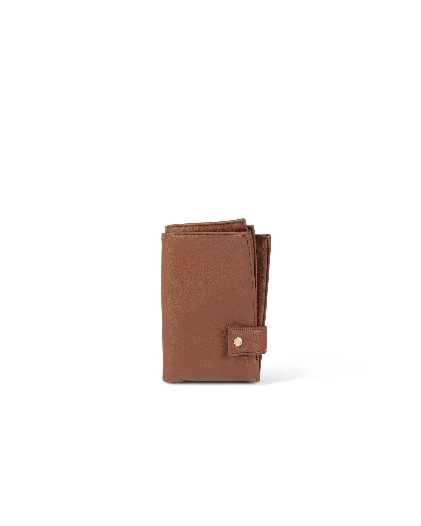 OiOi - Nappy Changing Pouch - Chestnut Brown Vegan Leather