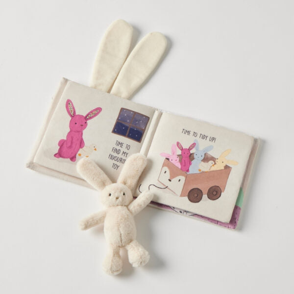 Jiggle & Giggle - Goodnight Bunny Activity Fabric Book & Toy Set