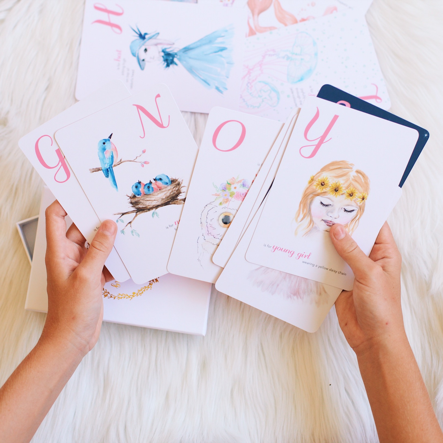 Adored Illustrations - The Enchanting ABC Flash Cards