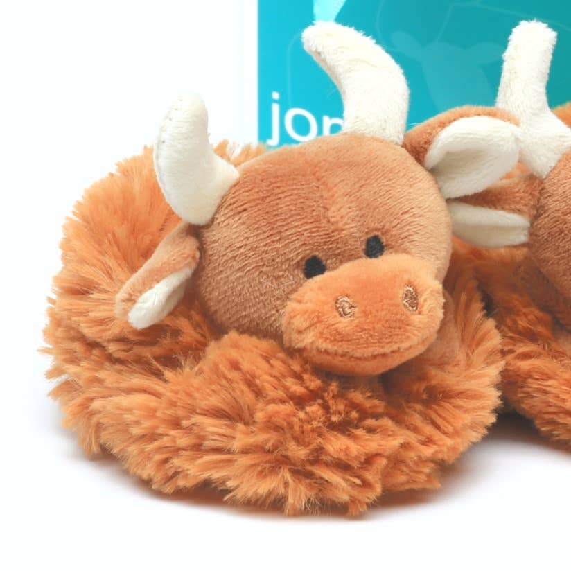 Jomanda Highland Cow Plush Baby Soft Slippers House Shoes