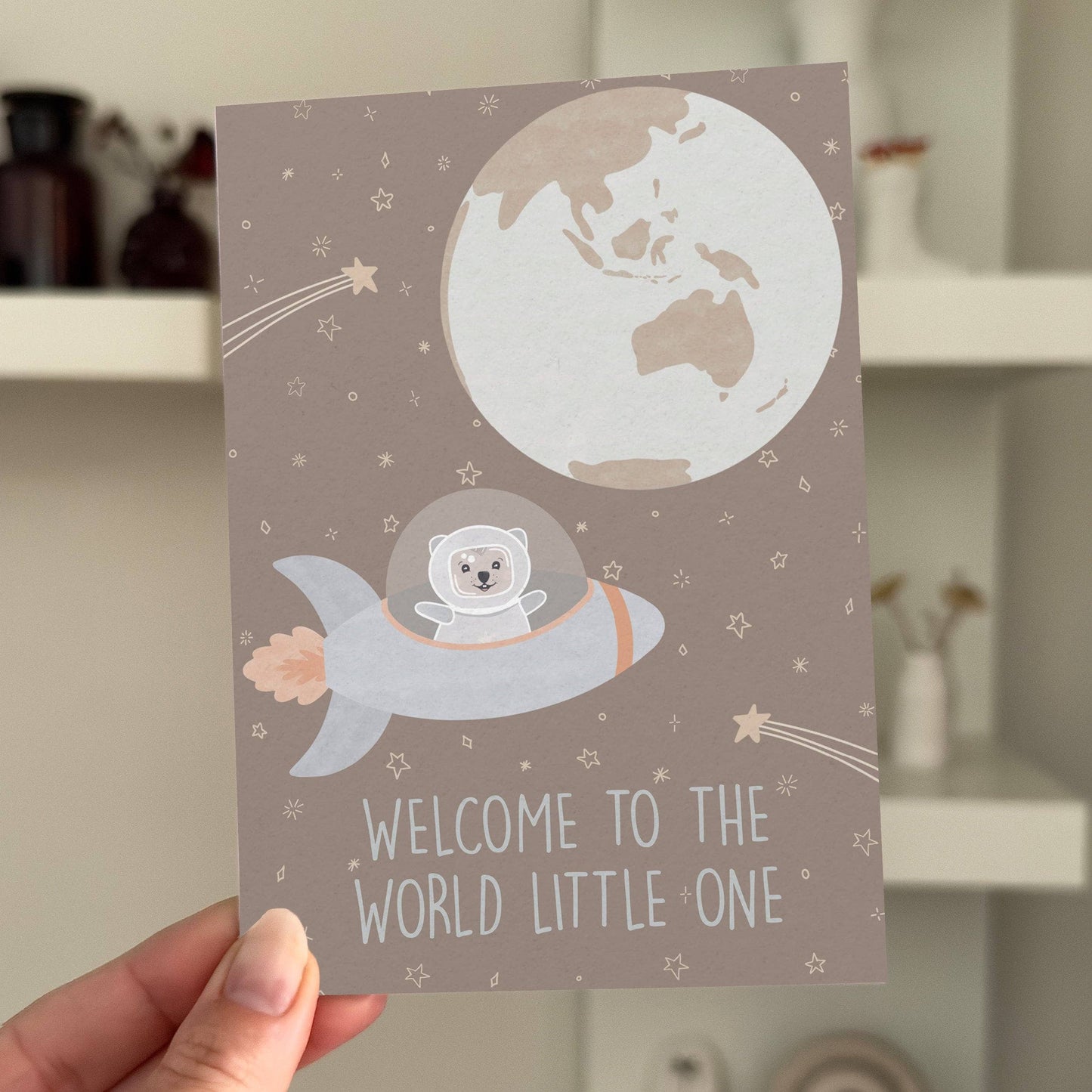 From Rosalie - Welcome To The World Little One, baby shower card, newborn