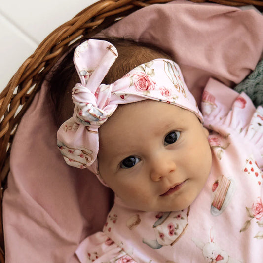 Snuggle Hunny - Alice's Tea Party Organic Topknot