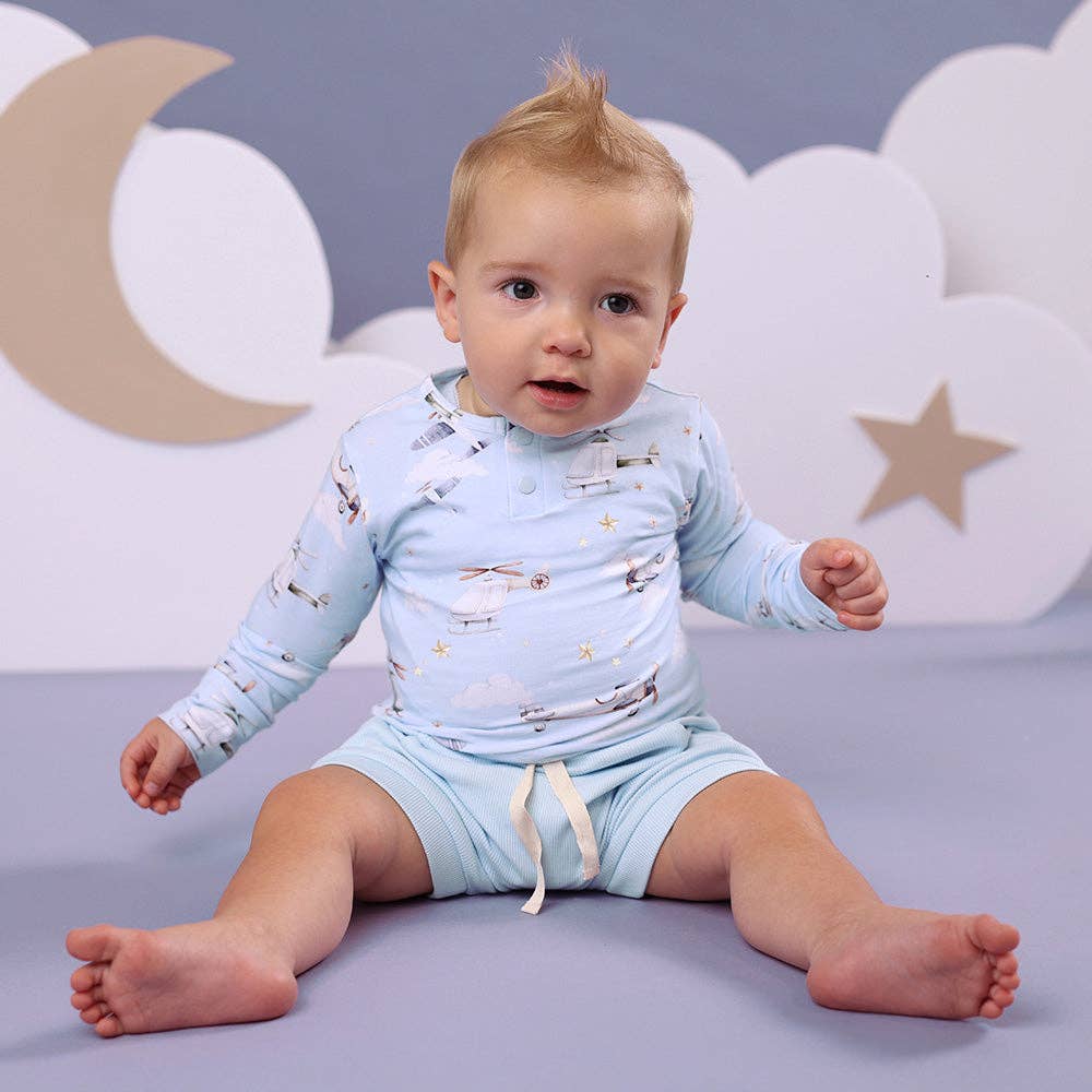 Snuggle Hunny - Taking Flight Long Sleeve Organic Bodysuit