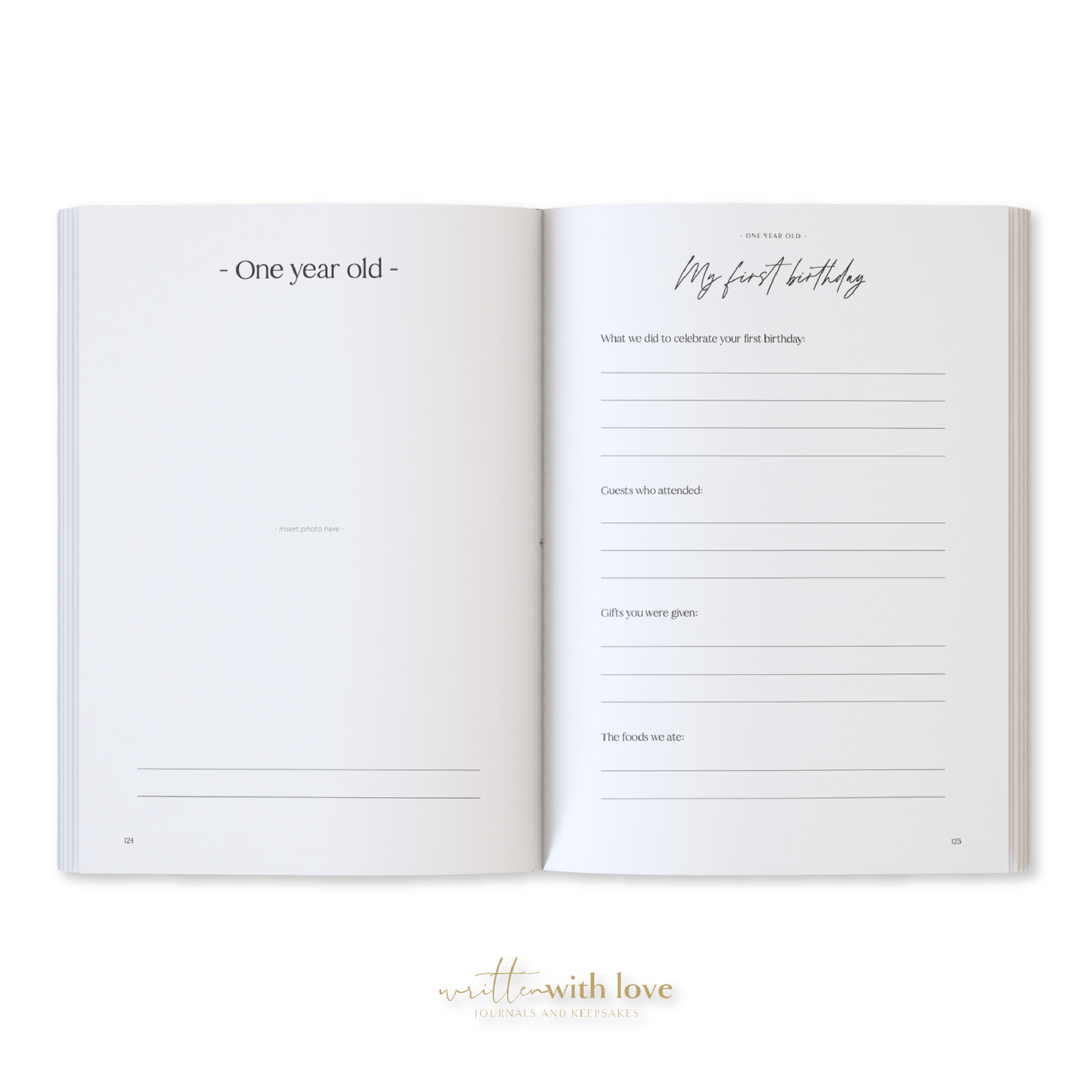 Written With Love - Baby Memory Book - Pregnancy to 5 Years - Sage Green - Boxed