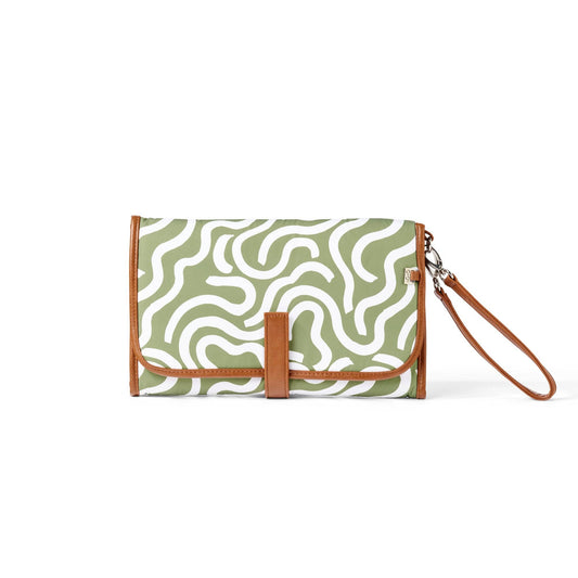 OiOi - Change Mat Clutch - Green Squiggle