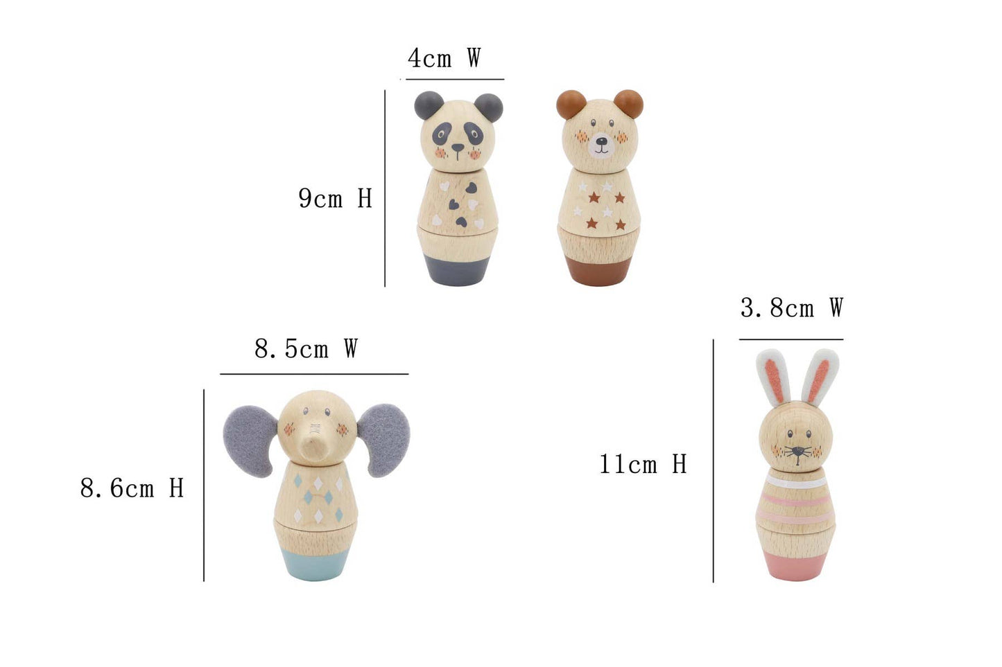 ToysLink - Wooden Screw & Match Animals