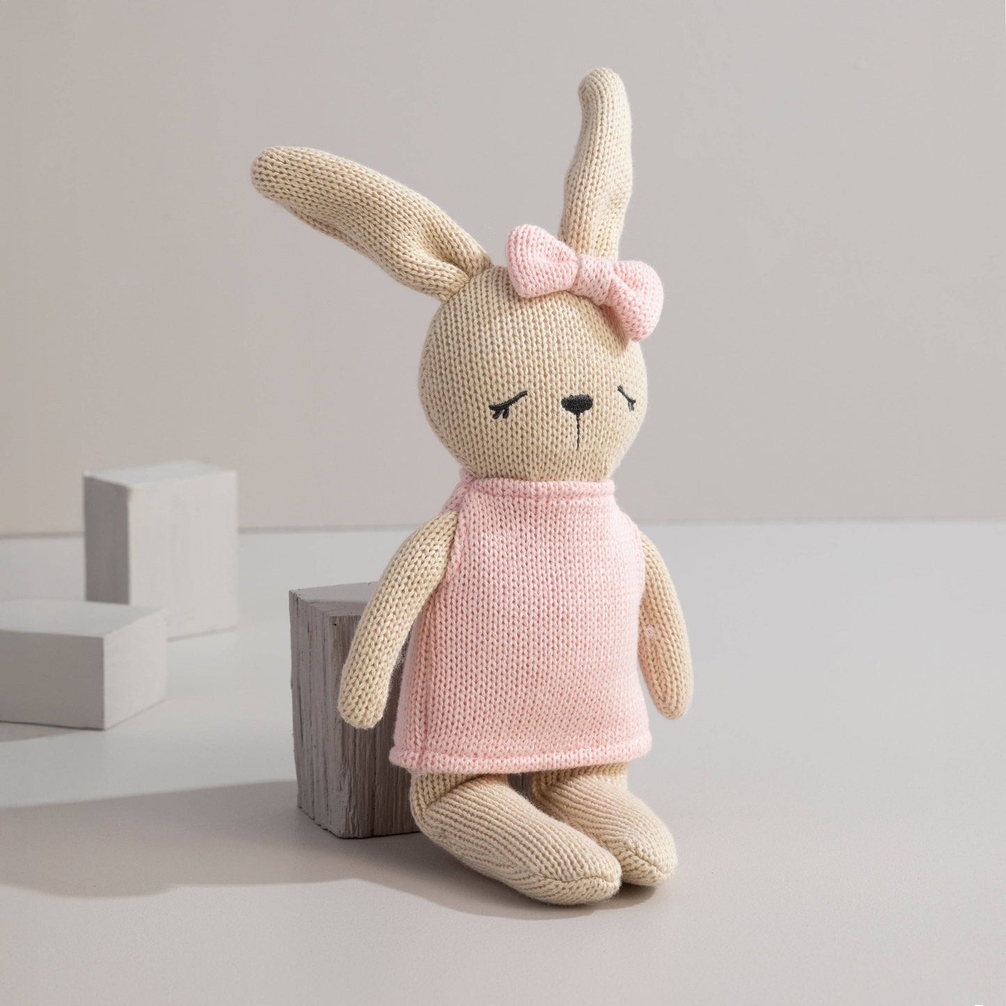 Living Textiles - Knitted Animal Toy- Betty the Bunny