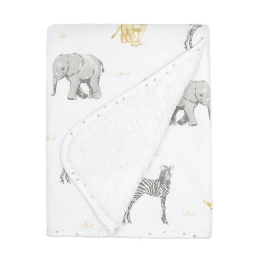 Living Textiles - Sherpa Baby Blanket - Savanna Babies