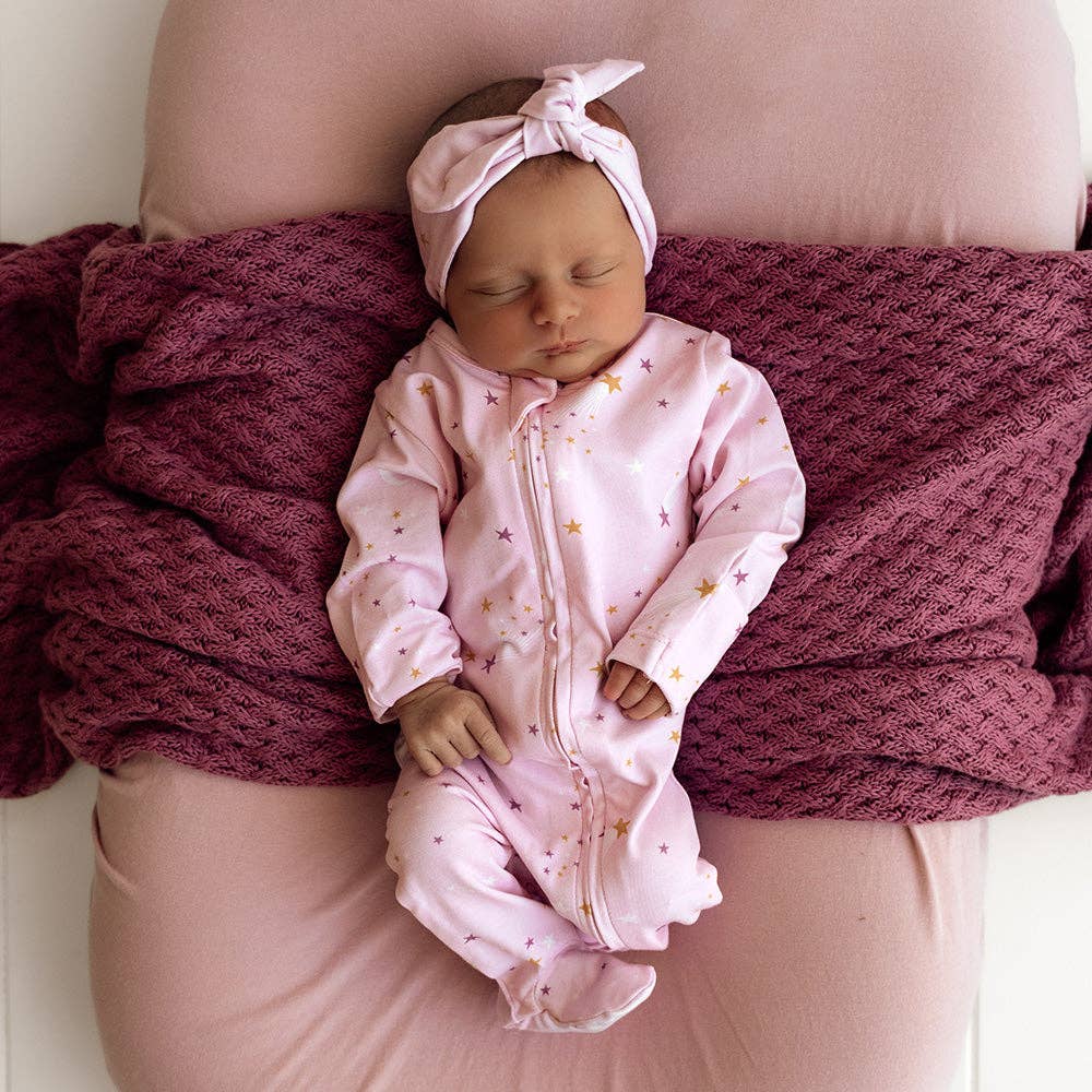 Snuggle Hunny - Twinkle Organic Snuggle Sleepsuit Zip Footie