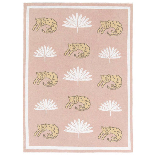 Living Textiles - 100% Cotton Knit Pram Blanket - Tropical Mia