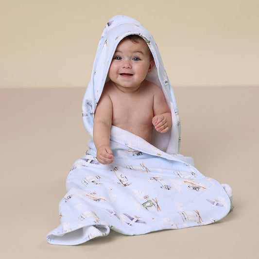 Snuggle Hunny - Taking Flight Organic Hooded Baby Towel