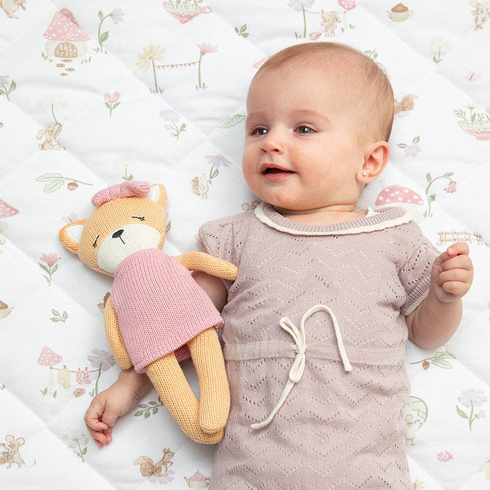 Living Textiles - Organic Reversible Cot Comforter - Whimsical Wonderland