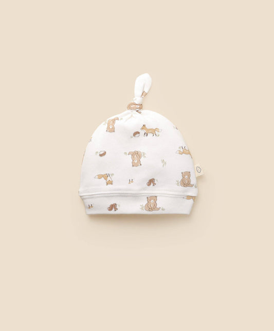 Lūmmi in Colour Babywear Melbourne - Newborn Baby Beanie - Bear & Fox