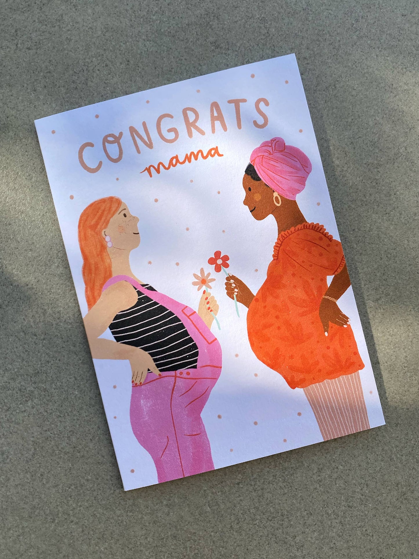 Lauren Sissons Studio - Congrats Mama Greeting Card - New Baby | Baby Shower Card