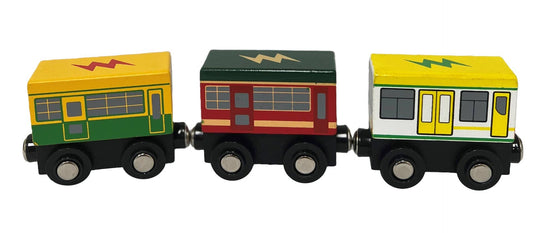 Wooden Magnetic Melbourne Tram Set